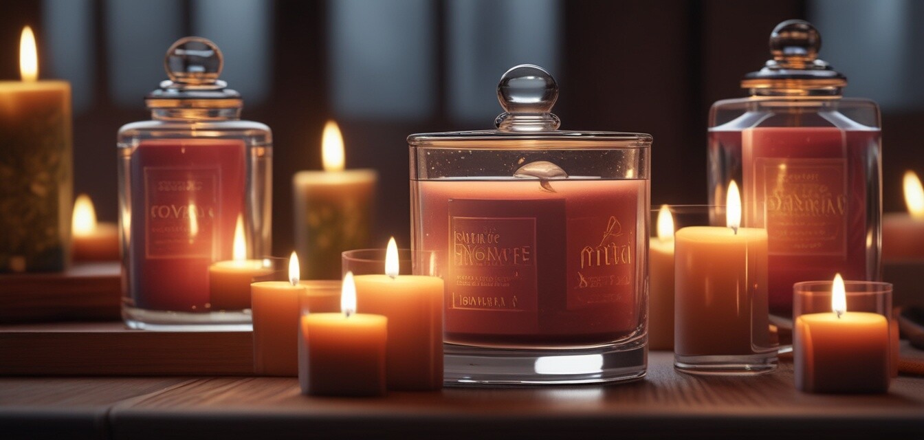 Designer scented candles