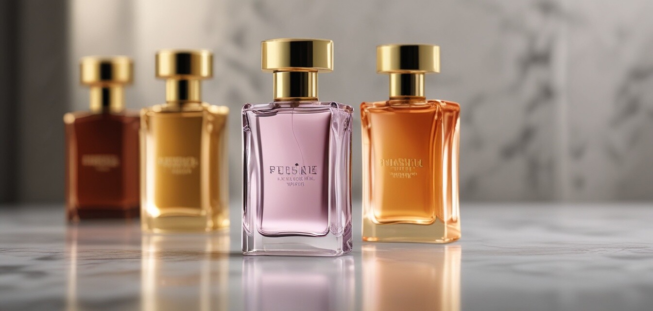 Luxurious perfume bottle